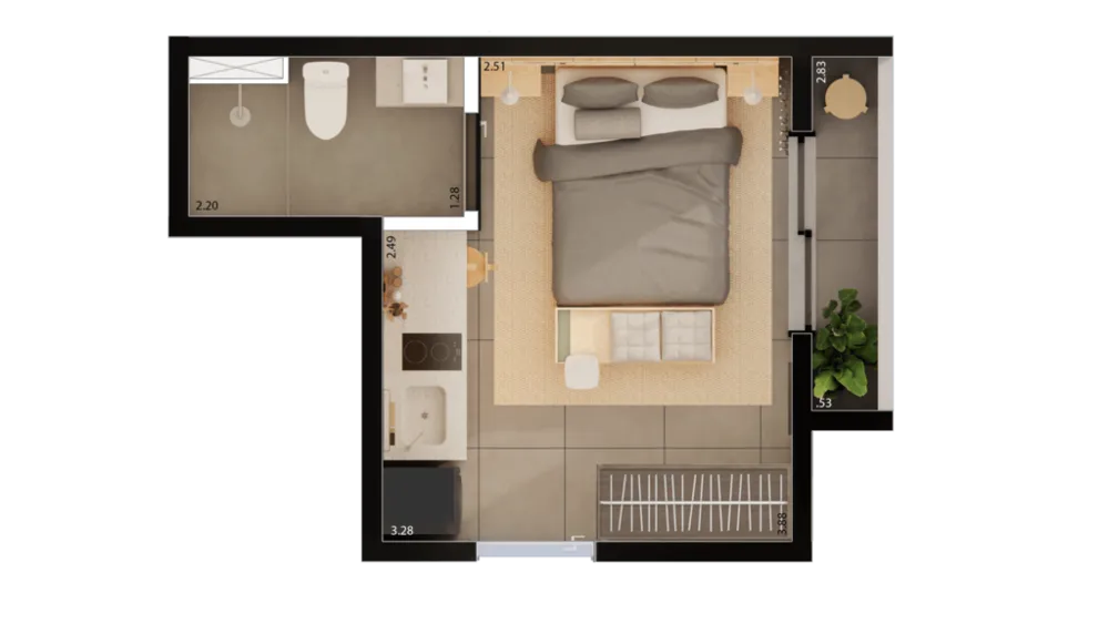 Apartamento, 1 quarto, 17 m² - Foto 15