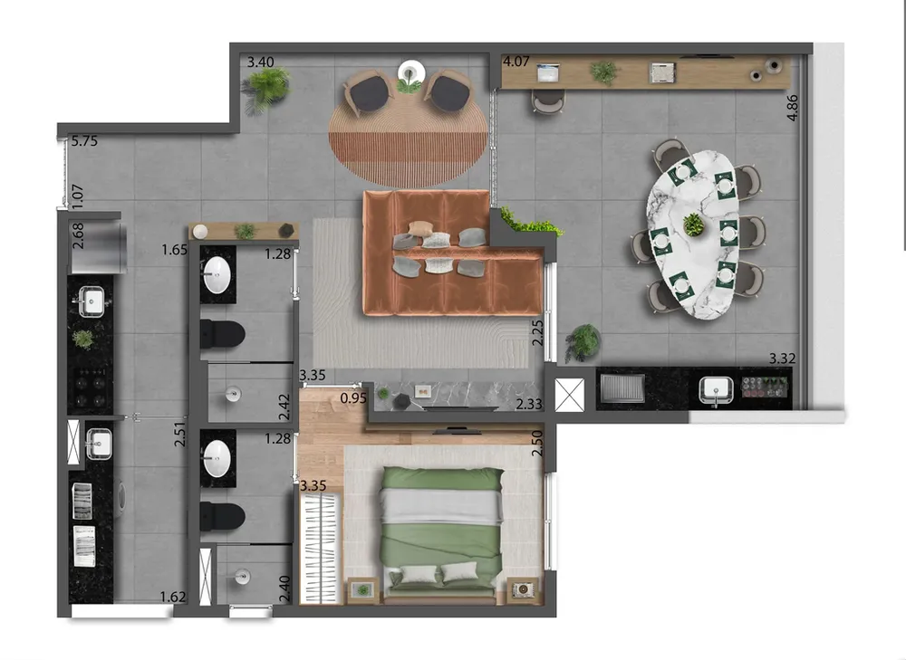 Apartamento, 2 quartos, 67 m² - Foto 12