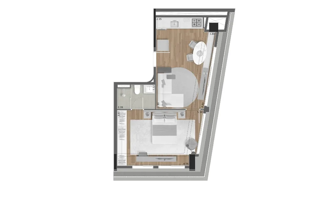 Apartamento, 1 quarto, 34 m² - Foto 11