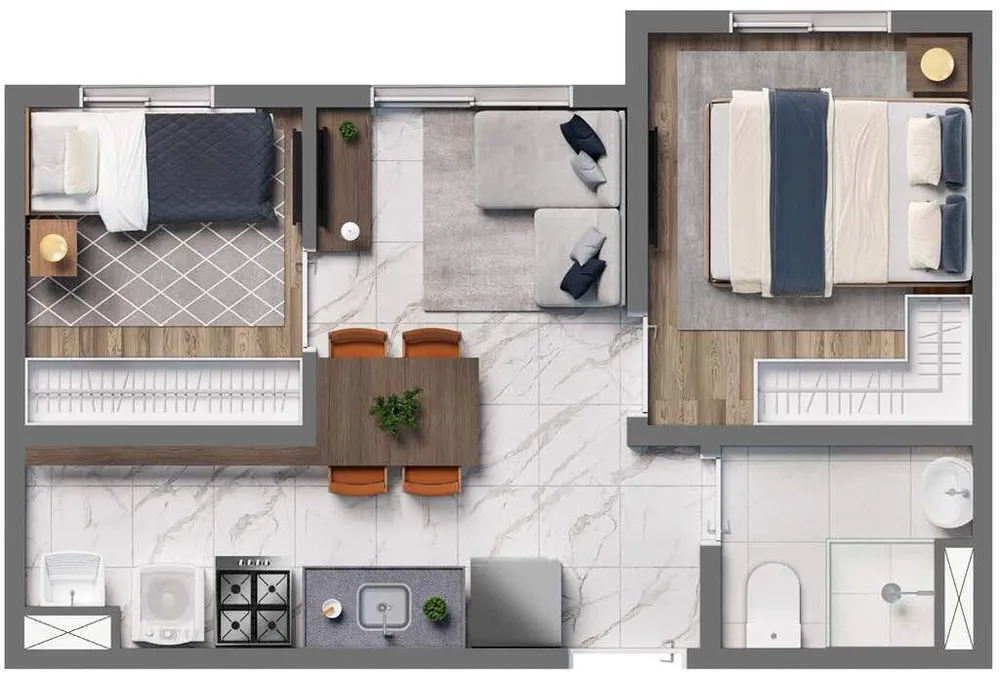 Apartamento, 2 quartos, 31 m² - Foto 8