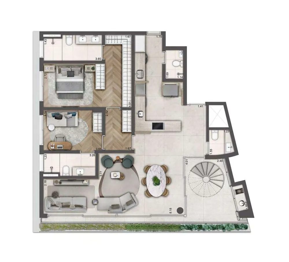 Cobertura, 3 quartos, 277 m² - Foto 15