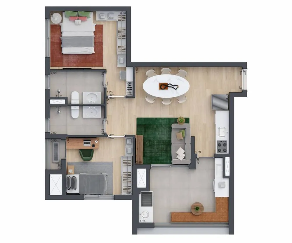 Apartamento, 2 quartos, 71 m² - Foto 13