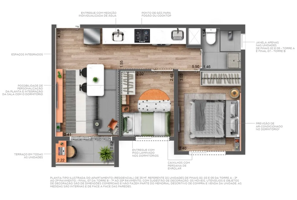 Apartamento, 3 quartos, 69 m² - Foto 14