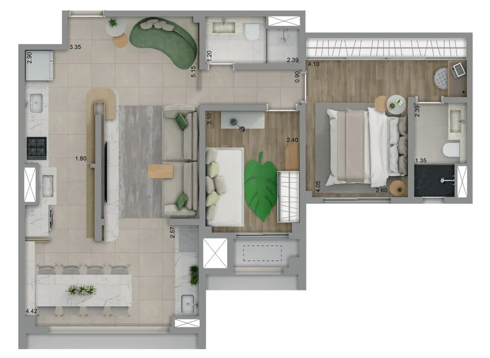 Apartamento, 2 quartos, 71 m² - Foto 10