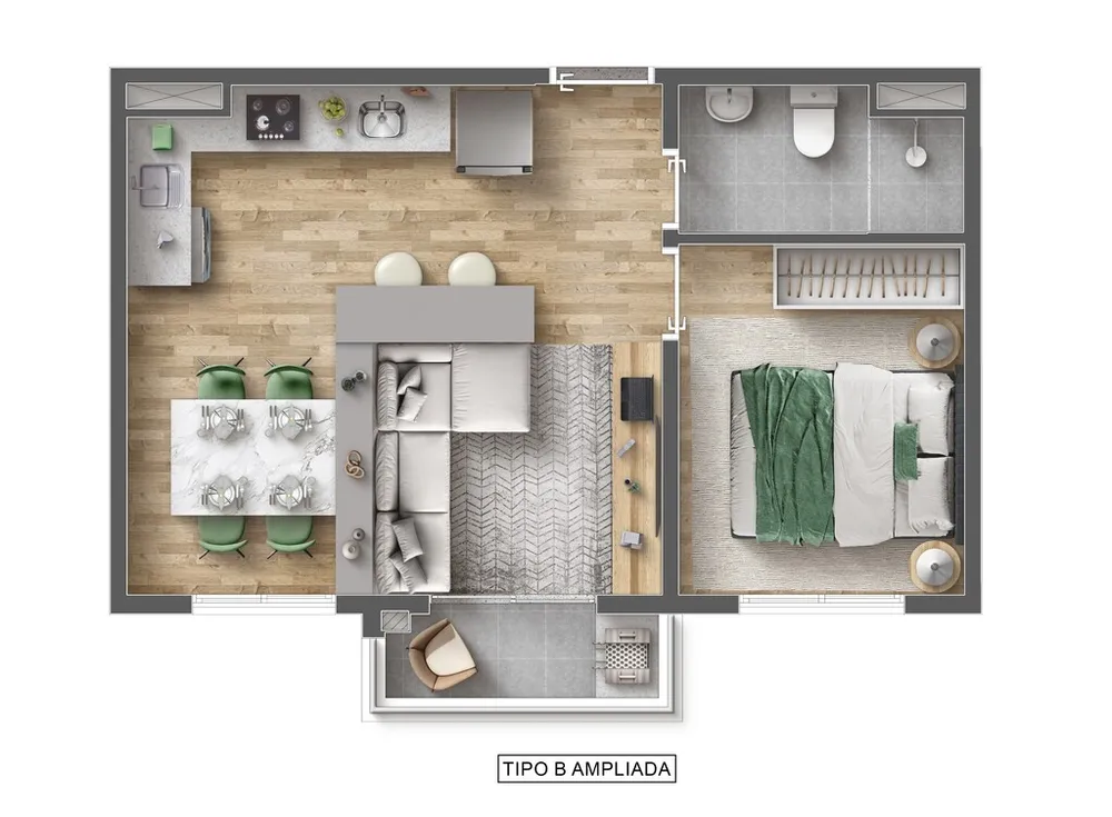 Apartamento, 2 quartos, 41 m² - Foto 15