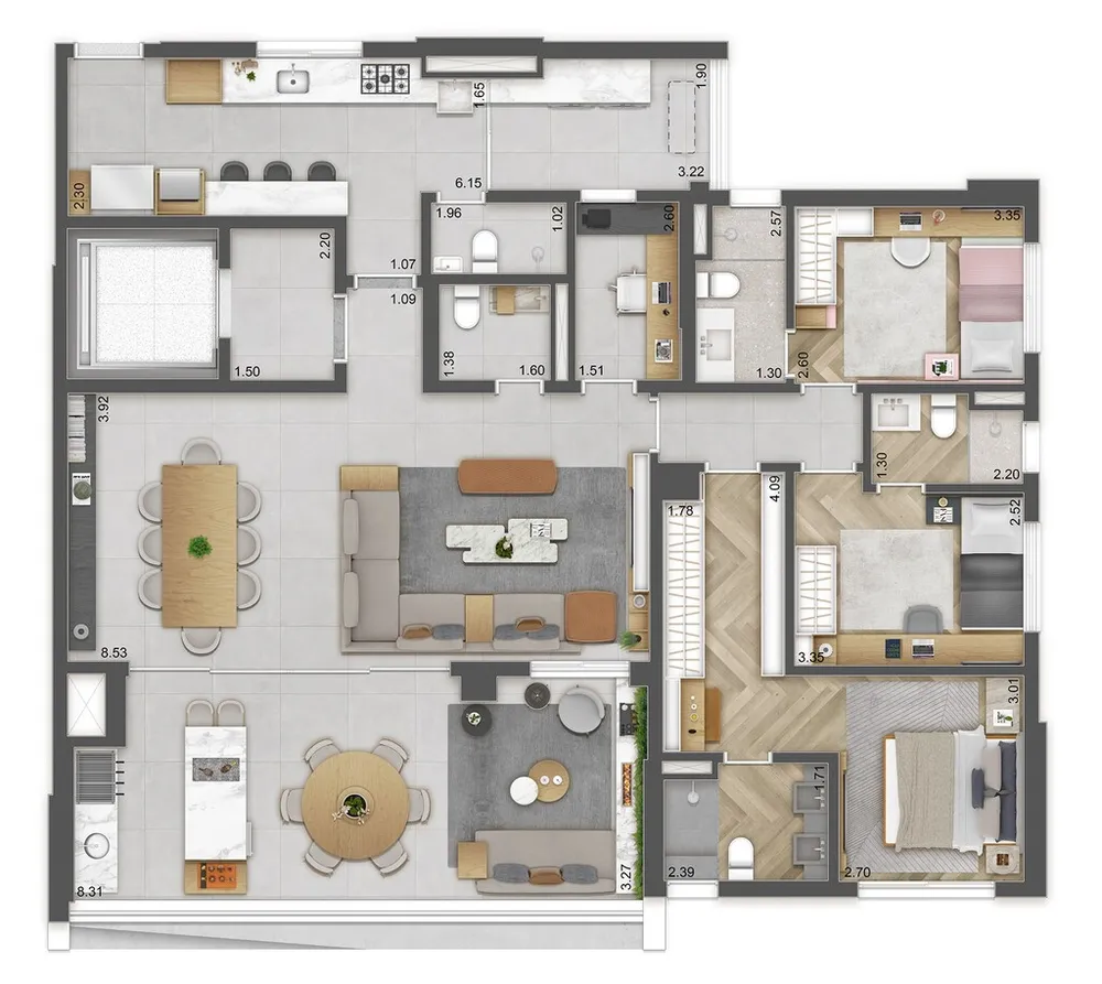 Apartamento, 4 quartos, 165 m² - Foto 15