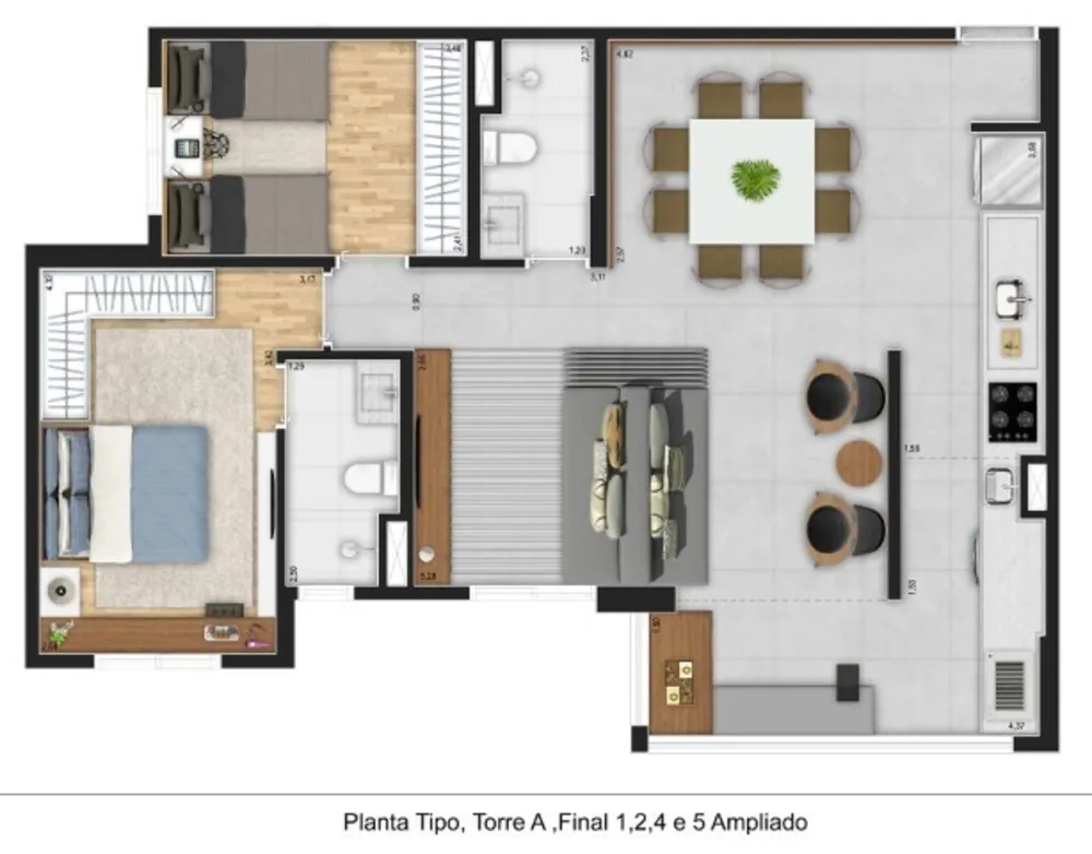 Apartamento, 3 quartos, 87 m² - Foto 8