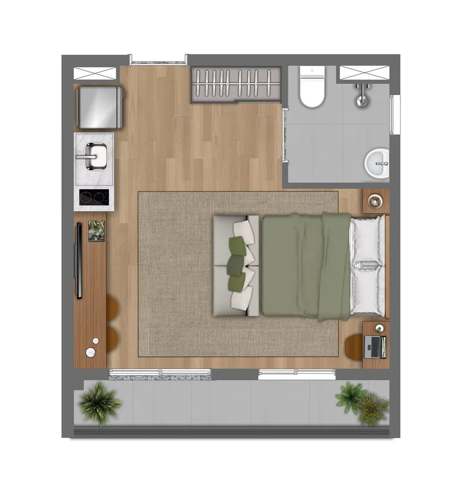 Apartamento, 2 quartos, 45 m² - Foto 11