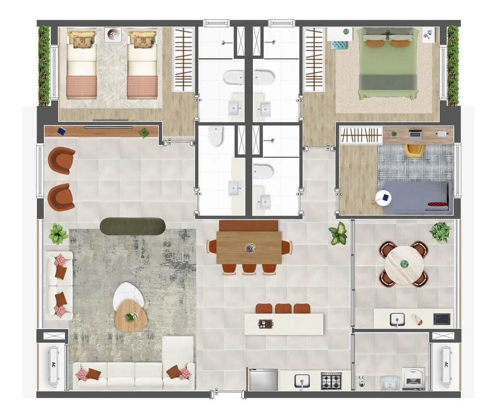 Apartamento, 2 quartos, 115 m² - Foto 4