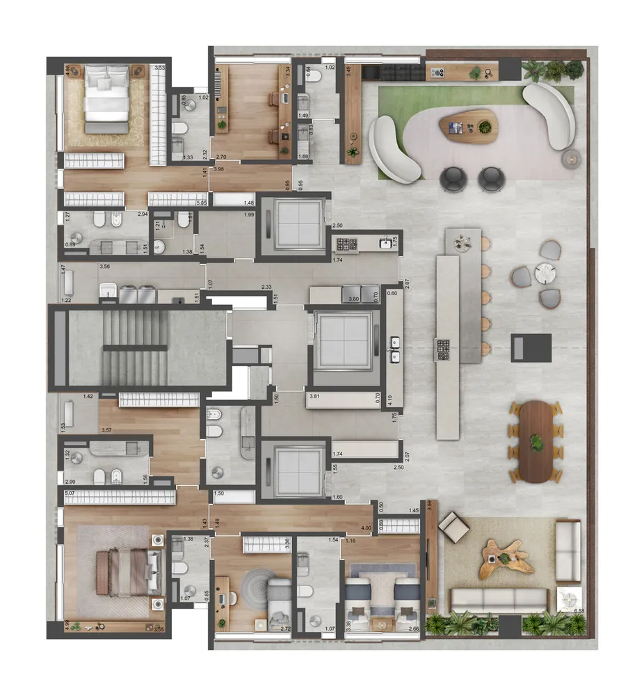 Apartamento, 3 quartos, 172 m² - Foto 3