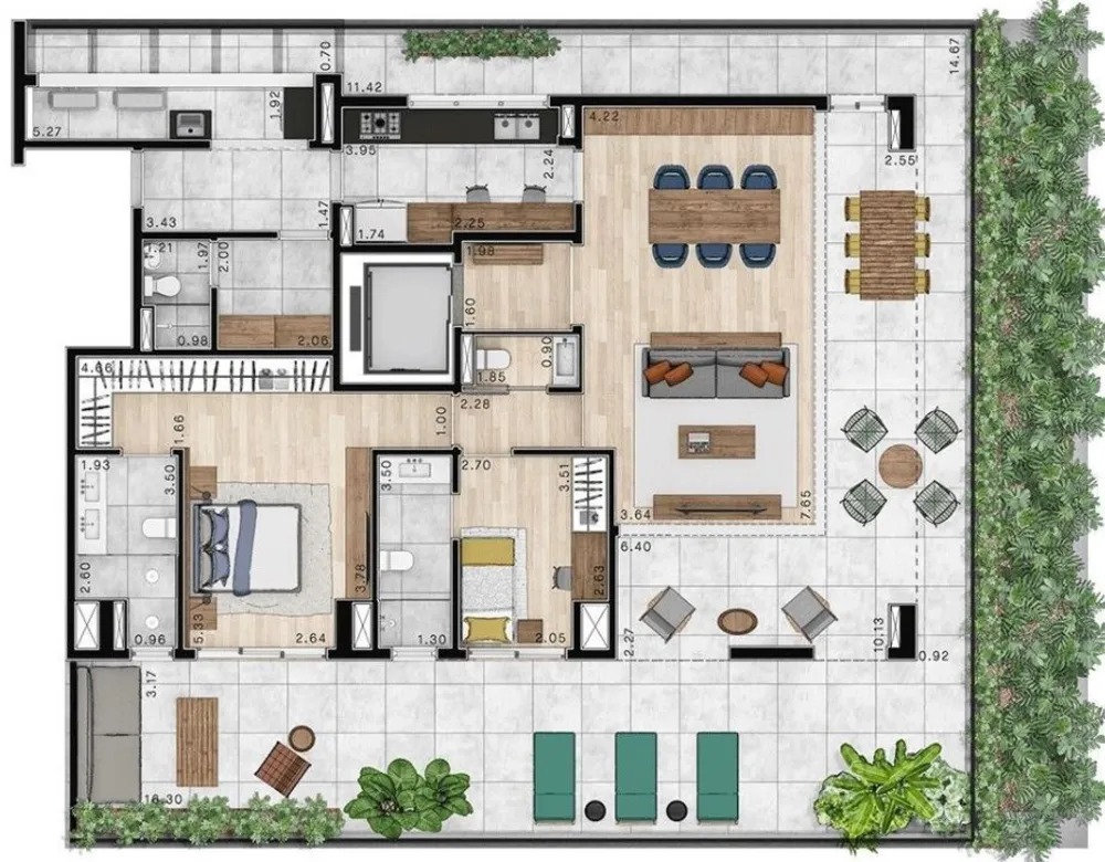 Apartamento, 2 quartos, 134 m² - Foto 16