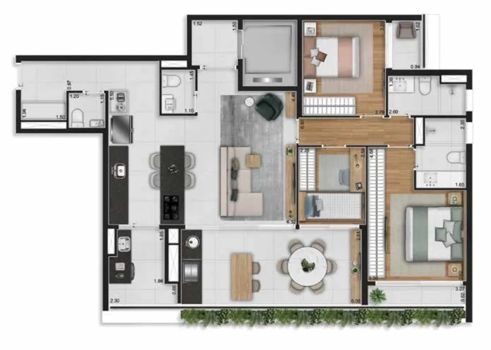 Apartamento, 3 quartos, 167 m² - Foto 11