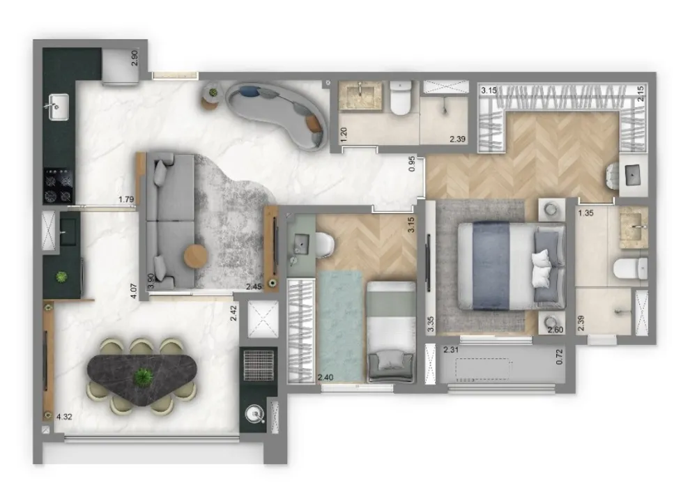 Apartamento, 3 quartos, 125 m² - Foto 13