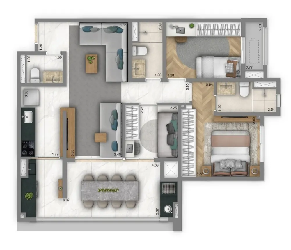 Apartamento, 3 quartos, 125 m² - Foto 14