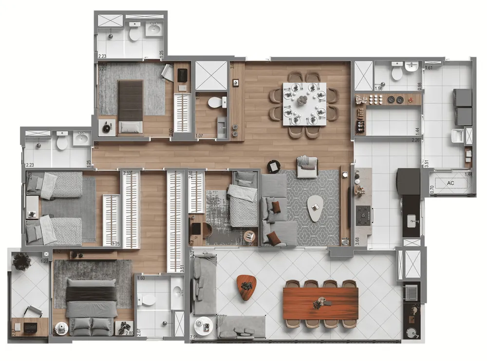 Apartamento, 4 quartos, 141 m² - Foto 16