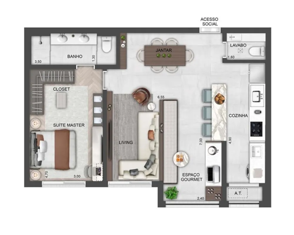 Apartamento, 2 quartos, 80 m² - Foto 11