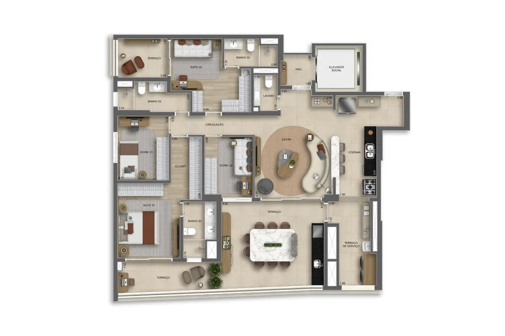 Apartamento, 3 quartos, 120 m² - Foto 15