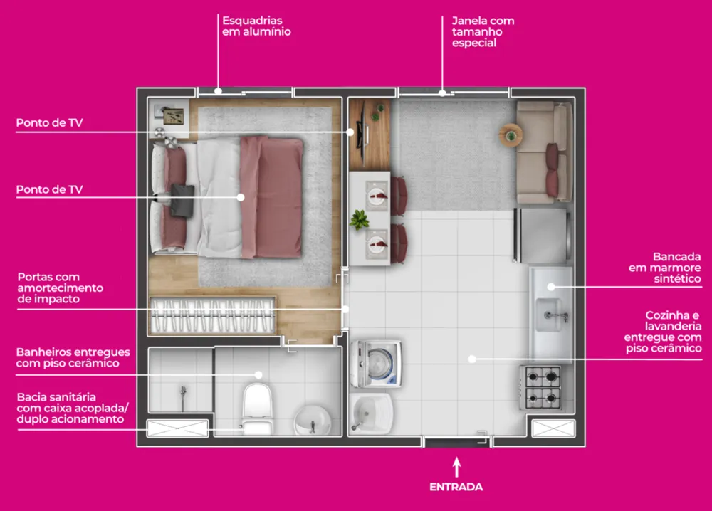 Apartamento, 2 quartos, 32 m² - Foto 13