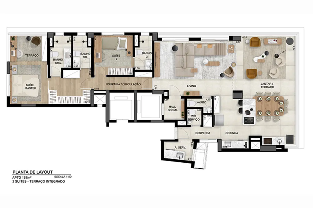 Apartamento, 3 quartos, 167 m² - Foto 15