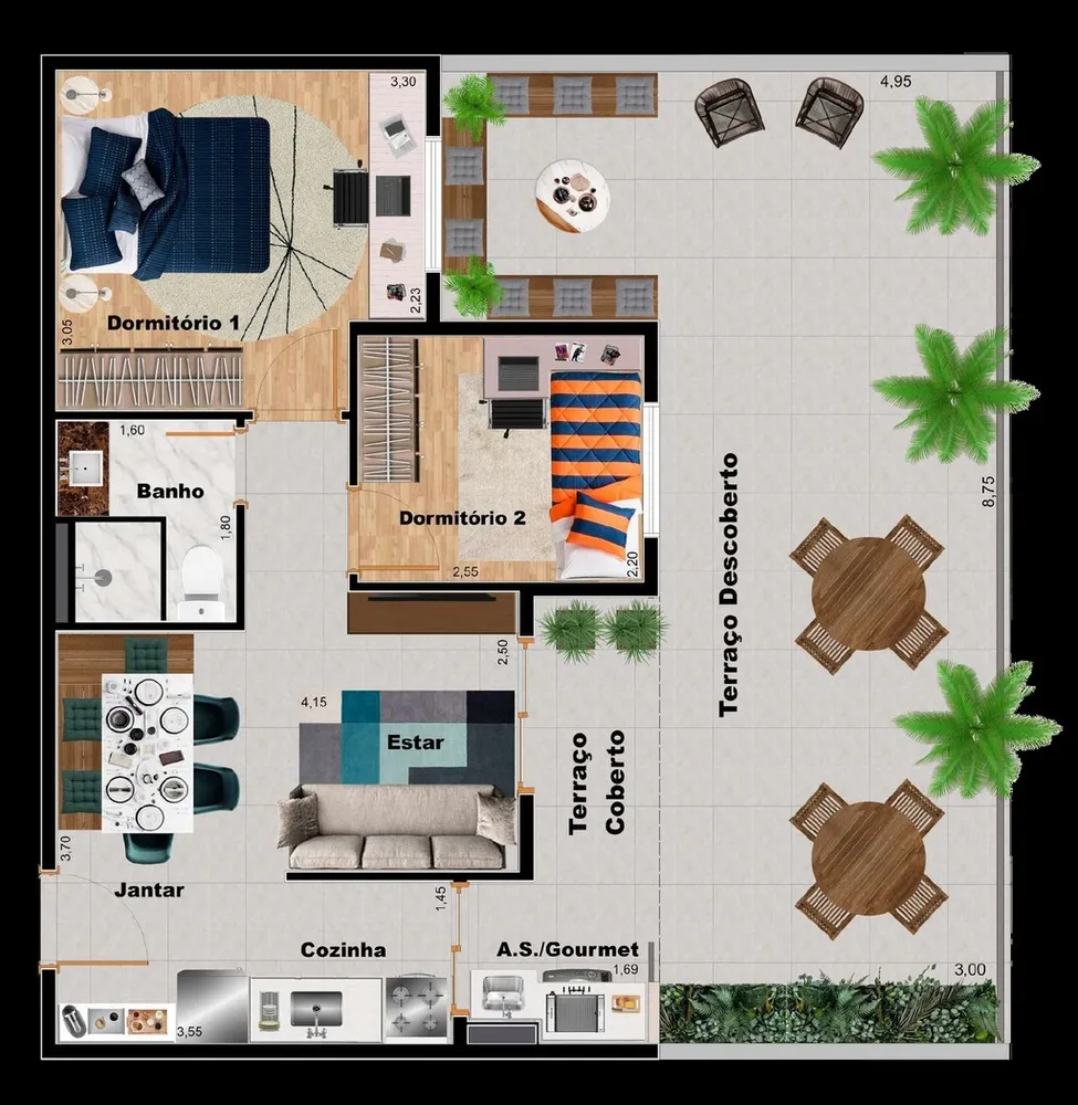 Apartamento, 2 quartos, 42 m² - Foto 4