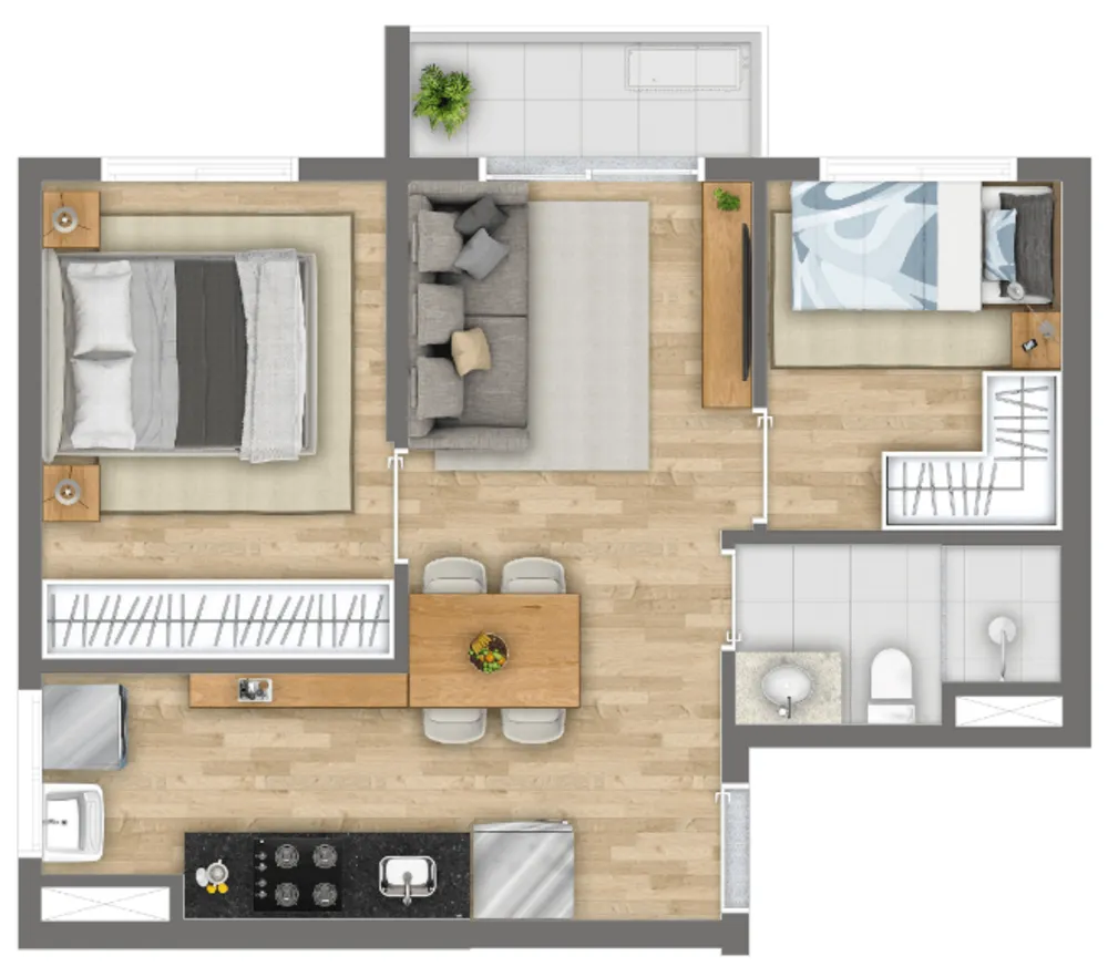 Apartamento, 1 quarto, 26 m² - Foto 16