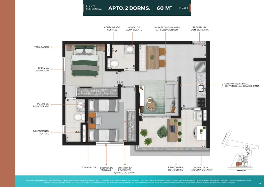 Apartamento, 1 quarto, 24 m² - Foto 16