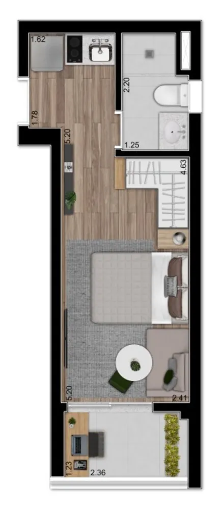 Apartamento, 2 quartos, 53 m² - Foto 1