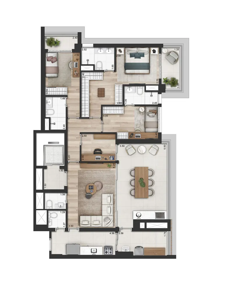 Apartamento, 3 quartos, 160 m² - Foto 15