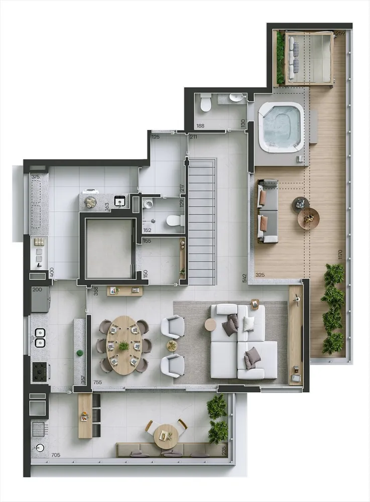 Apartamento, 3 quartos, 134 m² - Foto 2