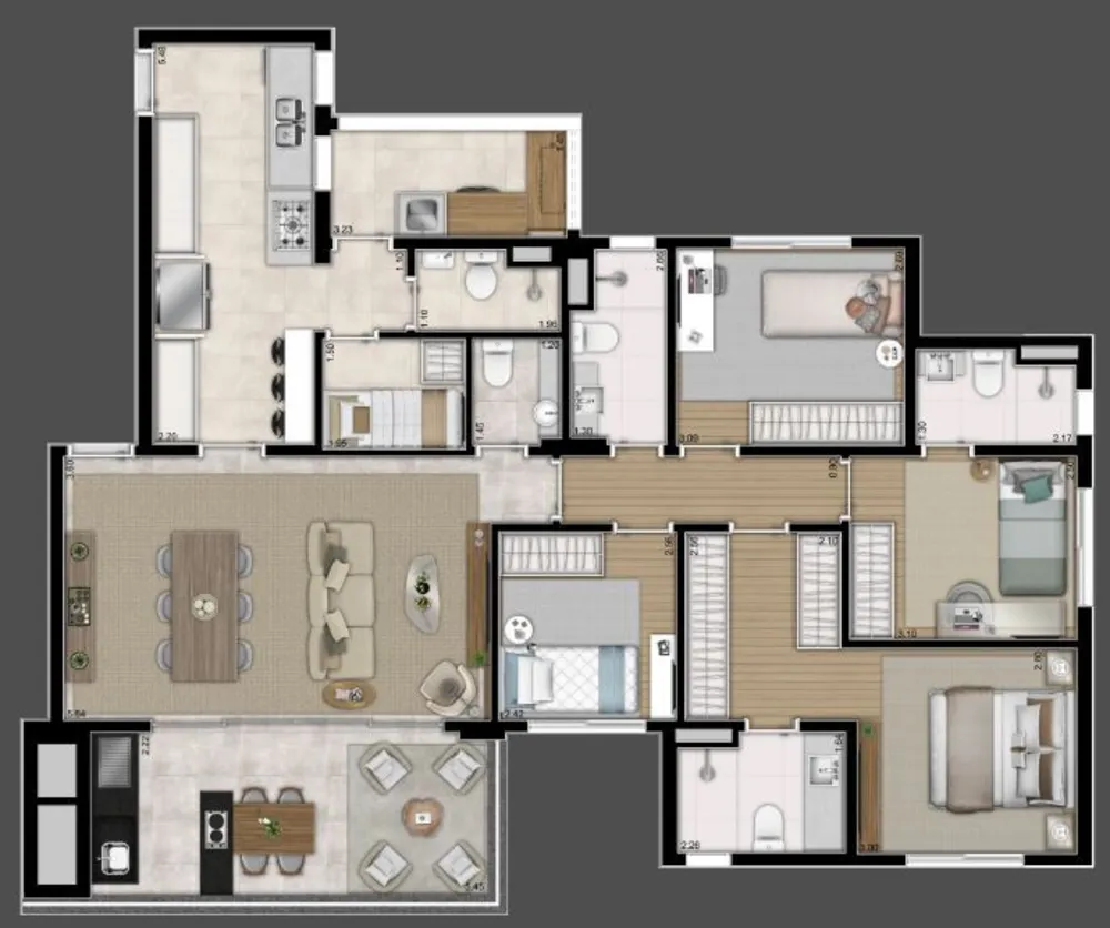 Apartamento, 3 quartos, 115 m² - Foto 1