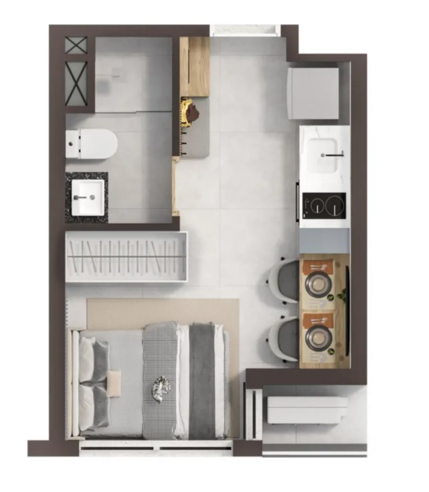 Apartamento, 1 quarto, 39 m² - Foto 5