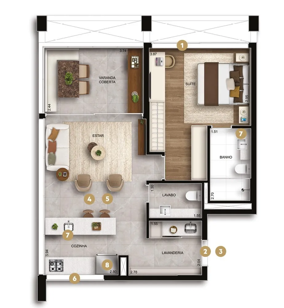 Apartamento, 1 quarto, 108 m² - Foto 10