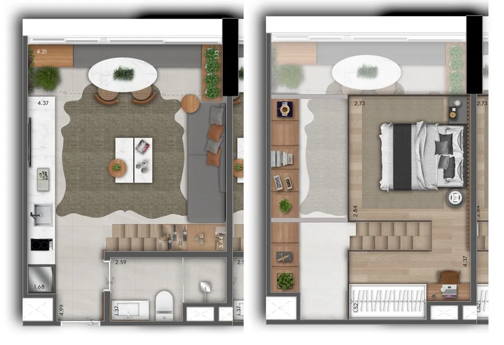 Apartamento, 1 quarto, 48 m² - Foto 5