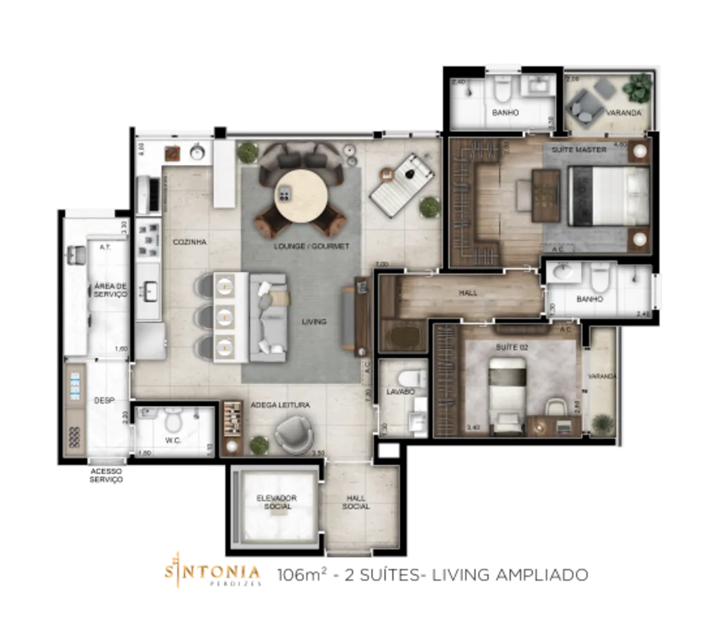 Apartamento, 4 quartos, 162 m² - Foto 3