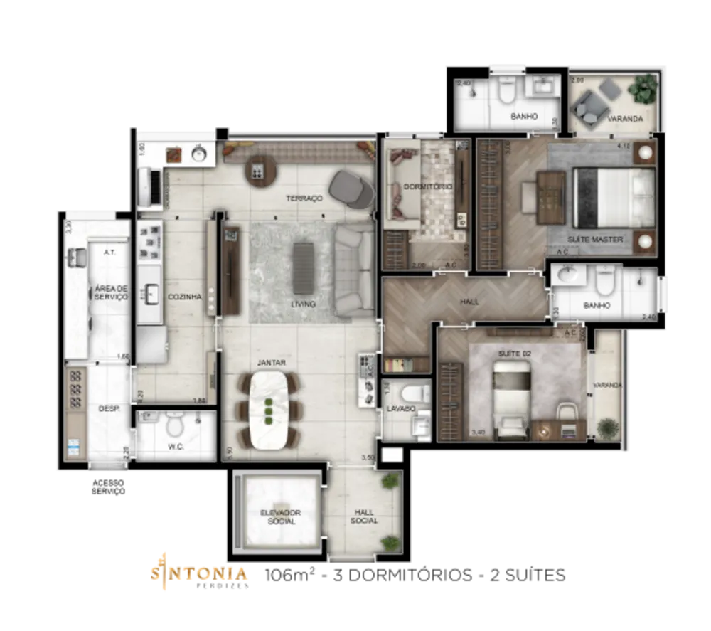 Apartamento, 4 quartos, 162 m² - Foto 1