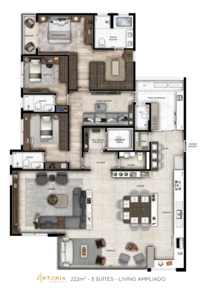 Apartamento, 4 quartos, 162 m² - Foto 7