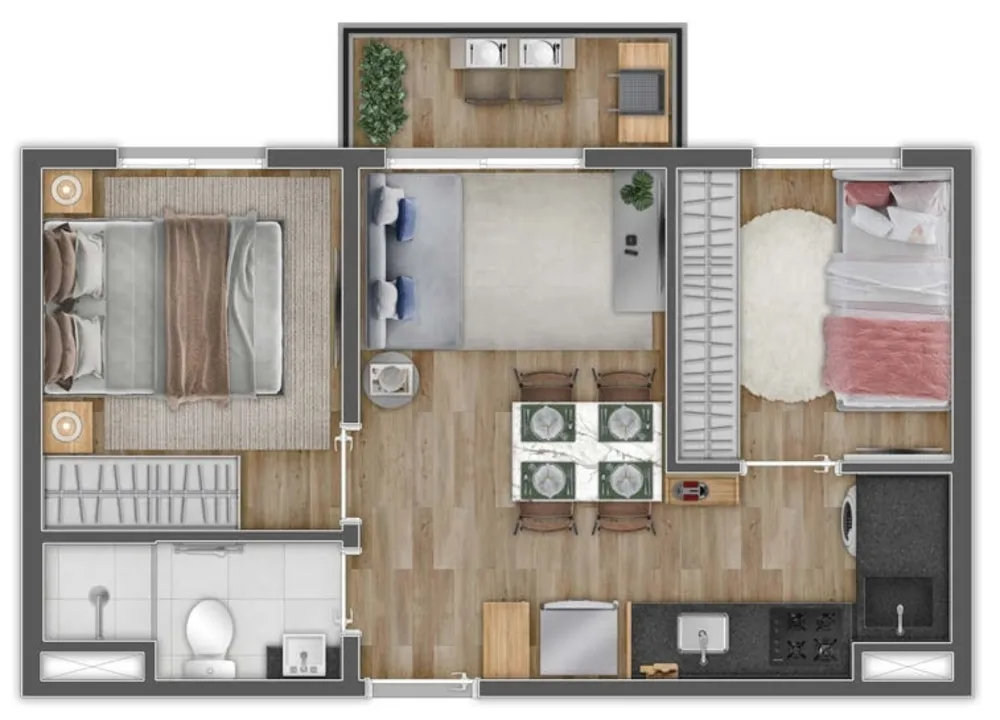 Apartamento, 1 quarto, 28 m² - Foto 8