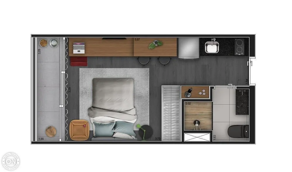 Apartamento, 1 quarto, 24 m² - Foto 9