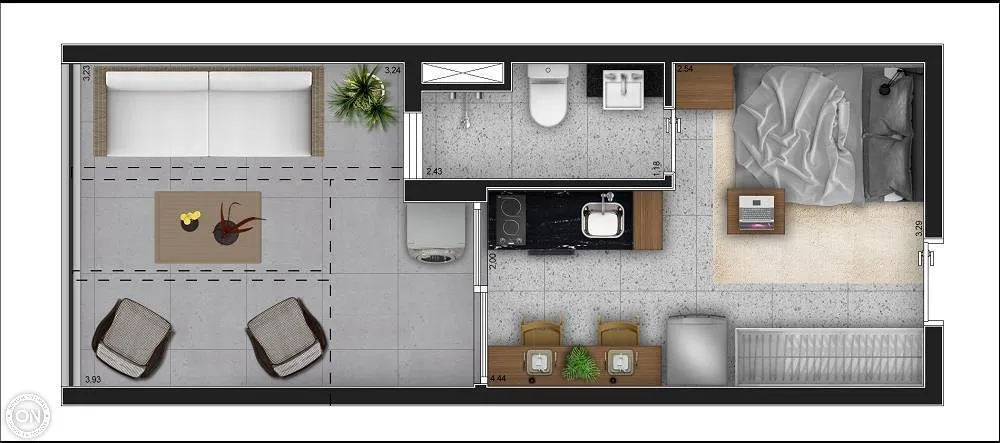 Apartamento, 1 quarto, 24 m² - Foto 8