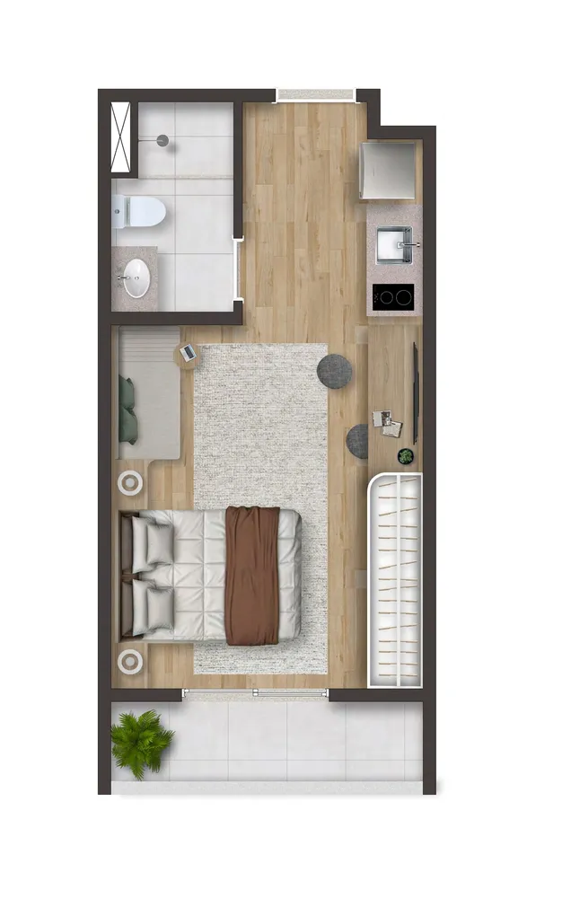 Apartamento, 1 quarto, 26 m² - Foto 5