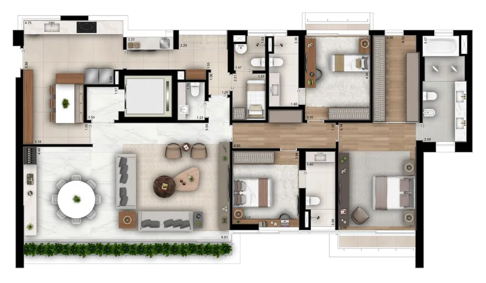 Cobertura, 4 quartos, 542 m² - Foto 11