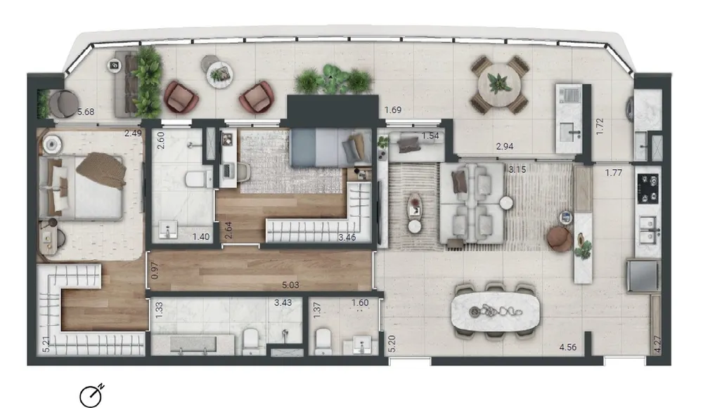 Apartamento, 3 quartos, 129 m² - Foto 14
