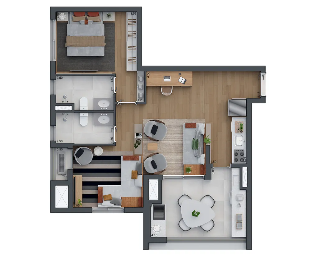 Apartamento, 2 quartos, 109 m² - Foto 11