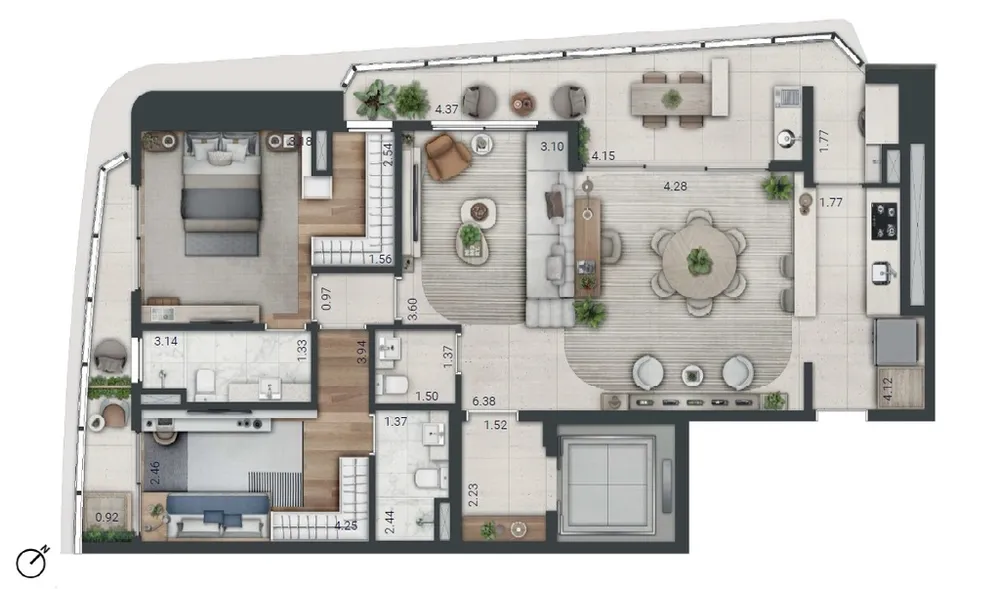Apartamento, 3 quartos, 122 m² - Foto 10