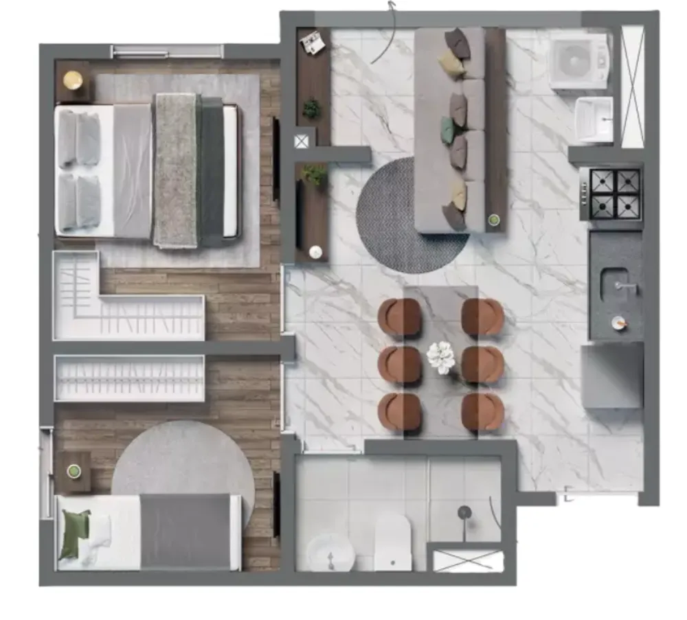 Apartamento, 2 quartos, 31 m² - Foto 8