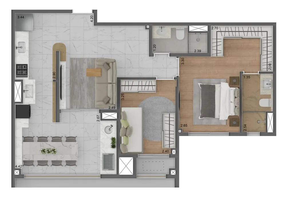 Apartamento, 2 quartos, 131 m² - Foto 8