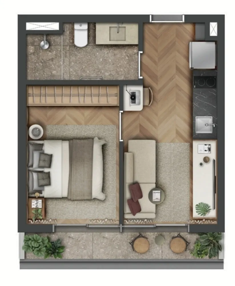 Apartamento, 1 quarto, 71 m² - Foto 1