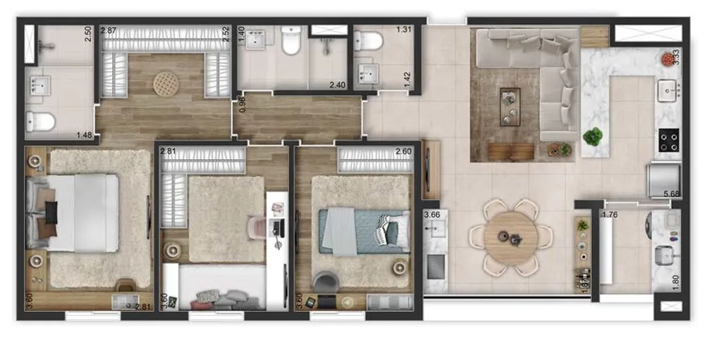 Apartamento, 3 quartos, 255 m² - Foto 12