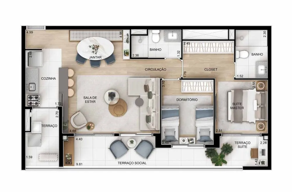 Apartamento, 3 quartos, 81 m² - Foto 11