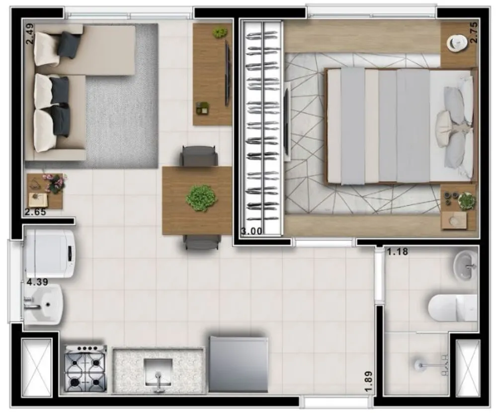Apartamento, 2 quartos, 44 m² - Foto 15